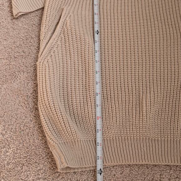 NWT SNDYS. Cream Cozy Knit Sweater Pullover Cowl Neck Dress, size M/L - Picture 6 of 7